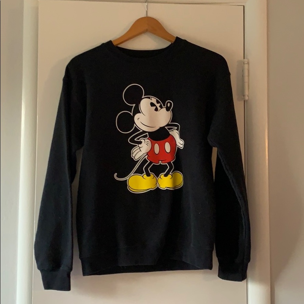 Disney Black Mickey Sweatshirt Size S